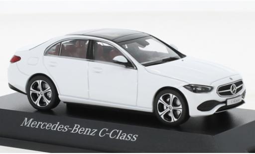 Modelauto Mercedes Classe C Base (W206) metallic wit 2021 1/43 Herpa