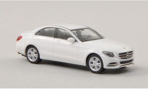 Modelauto Mercedes Classe C Base (W205) wit 2014 1/87 Herpa