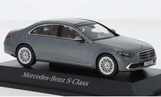 Modelauto Mercedes Classe S Base (V223) metallic grijs 2020 1/43 Herpa