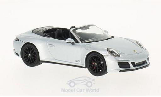 Modelauto Porsche 911 GTS Carrera 4 grijs 1/43 Herpa