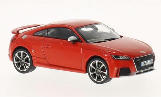 Modelauto Audi TT rs rood 2017 1/43 iScale