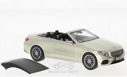 Modelauto Mercedes Classe E Cabriolet (A238) metallic beige 2017 1/43 iScale