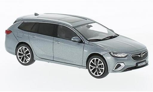 Modelauto Opel Insignia Sports Tourer B metallic grijs 2017 1/43 iScale