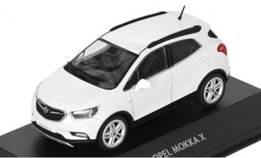 Modelauto Opel Mokka X Turbo metallic wit 1/43 iScale