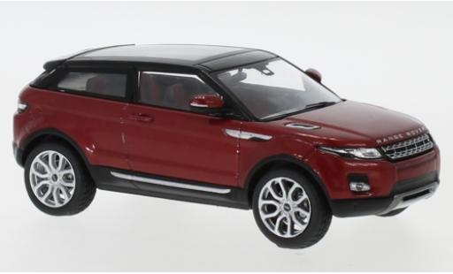 Modelauto Land Rover Range Rover Coupe Evoque metallic rood/zwart 2011 3-portes 1/43 IXO