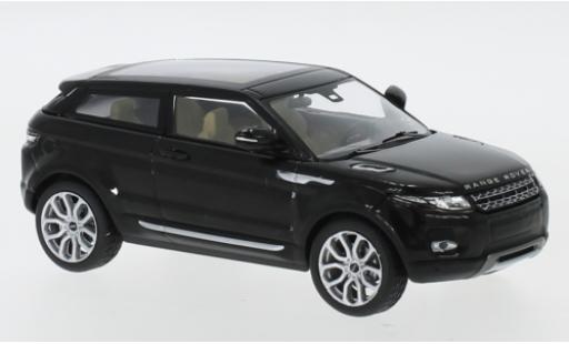 Modelauto Land Rover Range Rover Coupe Evoque metallic zwart 2011 3-portes 1/43 IXO