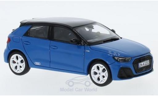 Modelauto Audi A1 sportback Edition One blauw/zwart 2018 1/43 Jadi