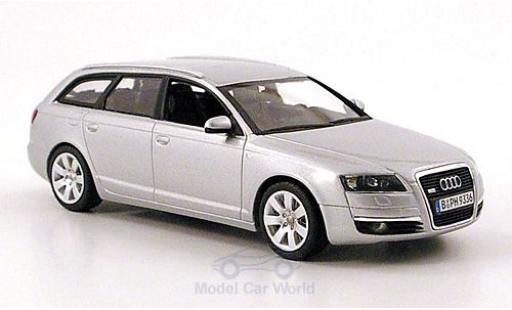 Modelauto Audi A6 avant (C6) grijs 2004 1/43 Minichamps