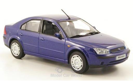 Modelauto Ford Mondeo Stufenheck MKIII metallic blauw 1/43 Minichamps