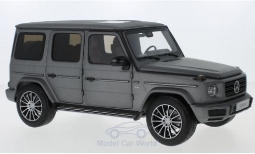 Modelauto Mercedes Classe G Base (W463) mat-grijs 2018 1/18 Minichamps
