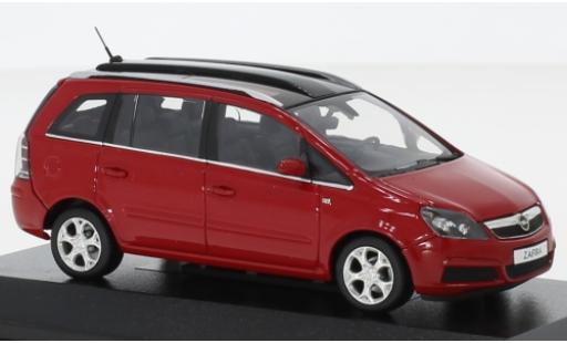 Modelauto Opel Zafira B rood 2005 avec toit panoramique 1/43 Minichamps