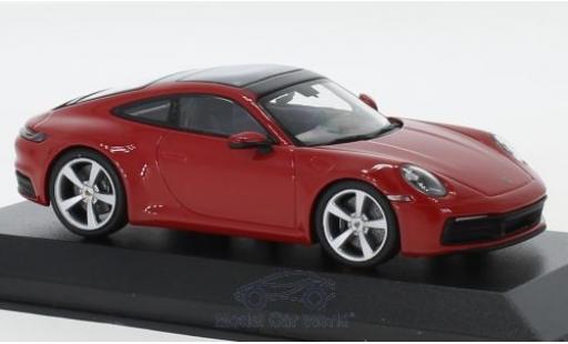 Modelauto Porsche 911 S Carrera rood 2019 1/43 Minichamps