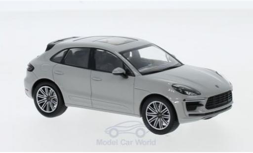 Modelauto Porsche Macan Turbo grijs 2019 1/43 Minichamps