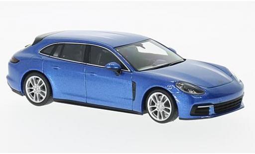 Modelauto Porsche Panamera S Sport Tourismo 4S Diesel metallic blauw 1/43 Minichamps