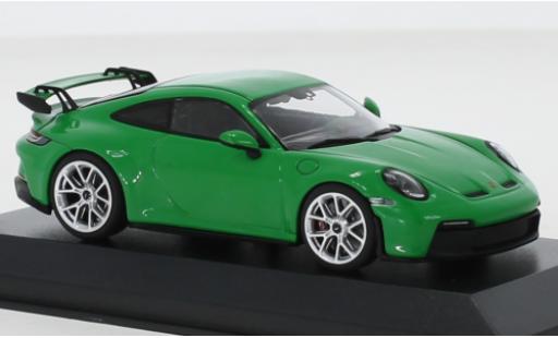 Modelauto Porsche 911 GT3 groen 2021 1/43 Minichamps