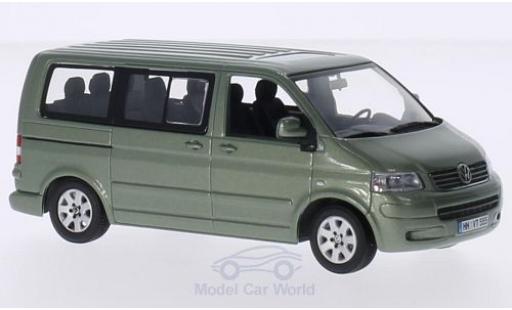 Modelauto Volkswagen T5 T5 Multivan metallic groen 2003 1/43 Minichamps