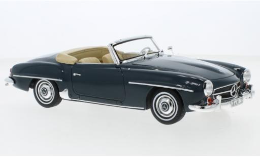Modelauto Mercedes 190 Base SL (W121) blauw 1955 1/18 Norev