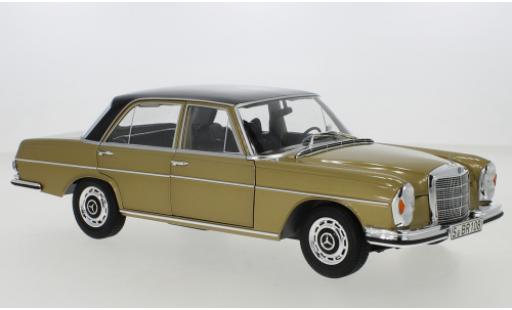 Modelauto Mercedes 280 Base SE (W108) metallic beige/zwart 1968 1/18 Norev