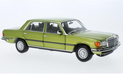 Modelauto Mercedes 450 Base SEL (W116) metallic la chaux 1976 1/18 I Norev