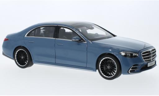 Modelauto Mercedes S Base S-classe (V223) blauw 2021 1/18 I Norev