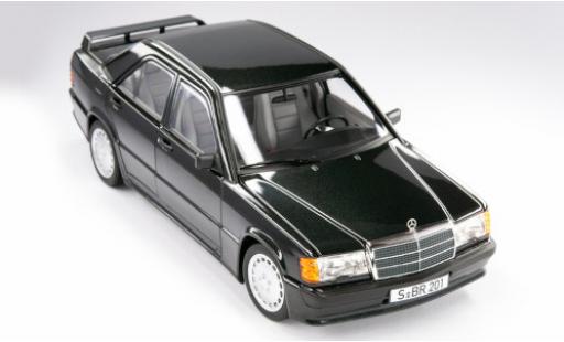 Modelauto Mercedes 190 Base E 2.3-16V (W201) metallic zwart 1984 1/18 Norev