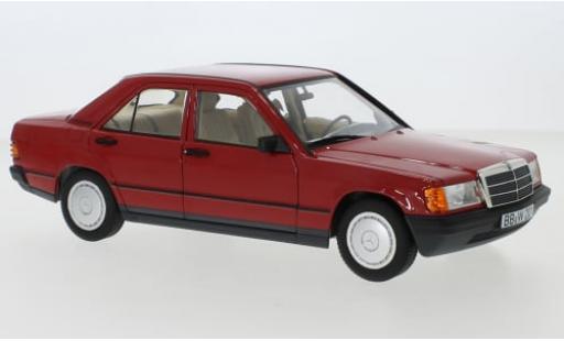 Modelauto Mercedes 190 Base E (W201) rood 1982 1/18 I Norev
