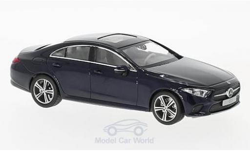 Modelauto Mercedes CLS Base Coupe (C257) metallic blauw 2018 1/43 Norev