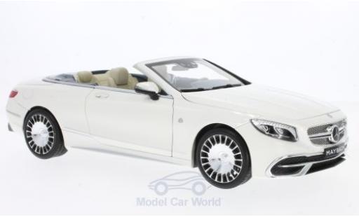 Modelauto Mercedes Classe S Cabriolet -Maybach S650 wit 1/18 Norev
