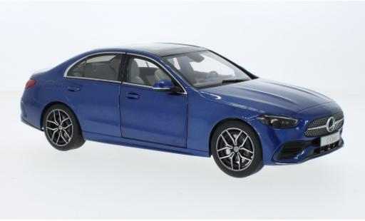 Modelauto Mercedes CLA Base C-classe (W206) metallic blauw 2021 1/18 I NZG