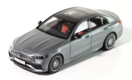 Modelauto Mercedes Classe C Base (W206) metallic grijs 2021 1/18 NZG