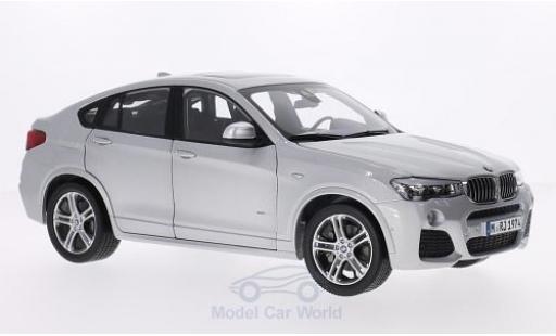 Modelauto Bmw X4 suv grijs 2015 1/18 Paragon