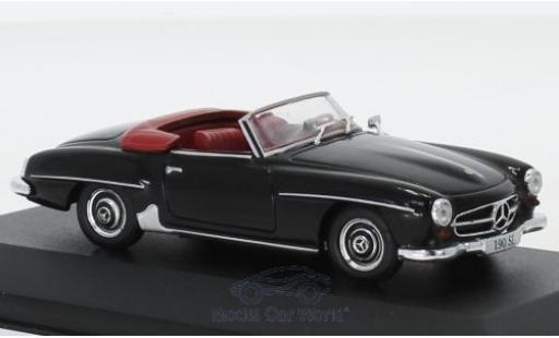 Modelauto Mercedes 190 Base SL (W121) zwart 1955 1/43 Pct