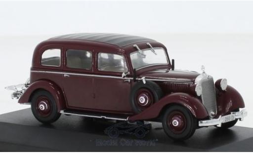 Modelauto Mercedes 260 Base D (W138) rood 1936 1/43 Pct
