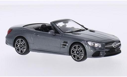 Modelauto Mercedes SL Base I-Spark SL (R231) metallic grijs 2016 1/43 Spark