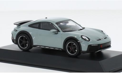 Modelauto Porsche 911 Dakar metallic grijs 1/43 I Spark