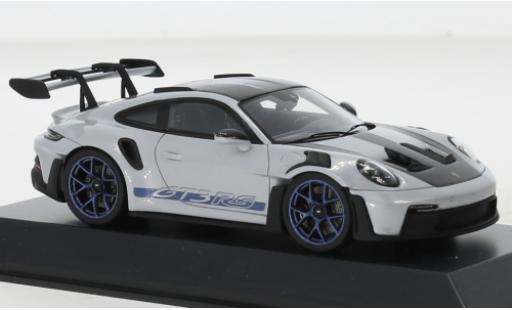 Modelauto Porsche 911 GT3 R S metallic grijs /D&Atilde;&copy;corer 2022 1/43 I Spark