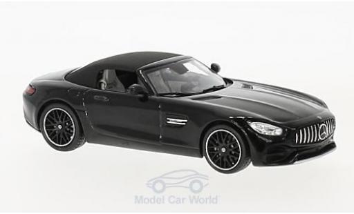 Modelauto Mercedes AMG GT GT R Roadster metallic zwart 1/43 Spark