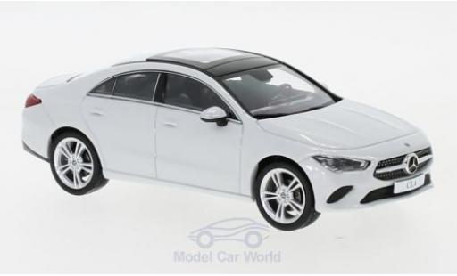 Modelauto Mercedes CLA Coupe (C118) metallic wit 1/43 Spark
