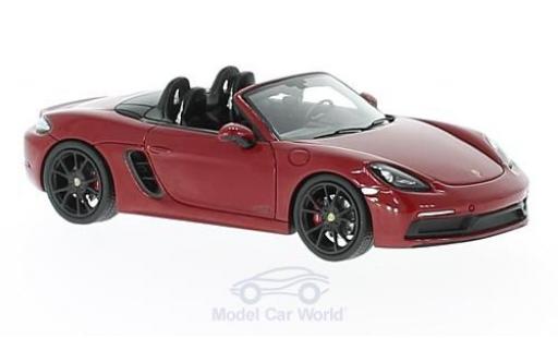 Modelauto Porsche 718 GTS rood 1/43 Spark