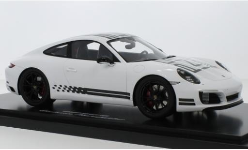 Modelauto Porsche 911 S Carrera Endurance Racing Edition wit/Dekor Intelligent Performance 2016 avec Vitrine 1/18 Spark