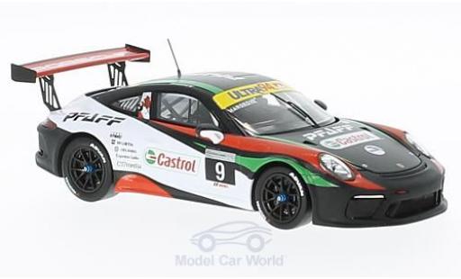 Modelauto Porsche 911 GT3 Cup No.9 Pfaff Motorsports S. Hargrove 1/43 Spark