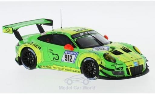 Modelauto Porsche 911 GT3 R No.912 Manthey Racing 24h N&Atilde;&frac14;rburgring 2018 .Lietz/F.Makowiecki/P.Pilet/N.Tandy 1/43 Spark