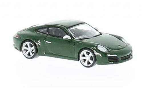 Modelauto Porsche 911 S ( II) Carrera groen 2017 Nr.1000000 1/87 Spark