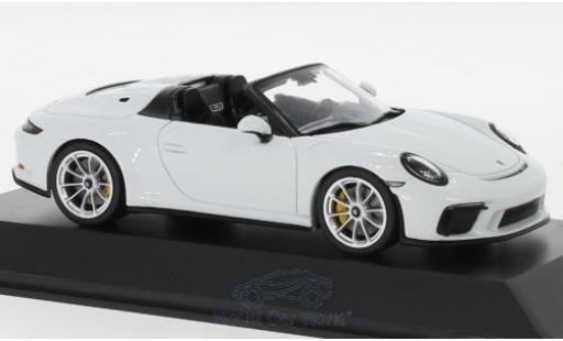 Modelauto Porsche 911 Speedster (991 II) wit 2019 1/43 Spark