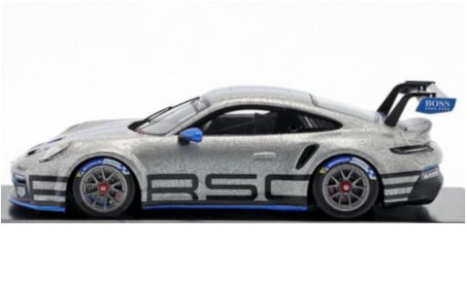 Modelauto Porsche 911 GT3 Cup grijs/Dekor 1/43 Spark
