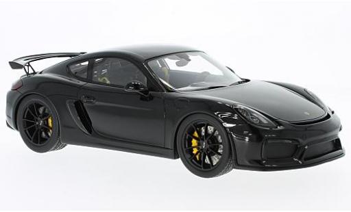 Modelauto Porsche 718 GT4 zwart 1/18 Spark