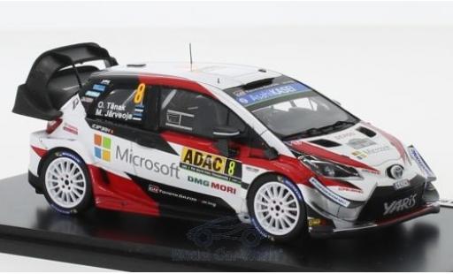 Modelauto Toyota Yaris WRC No.8 Gazoo Racing Rally WM Rally Duitsland 2018 O.T&Atilde;&curren;nak/M.Jarveoja 1/43 Spark