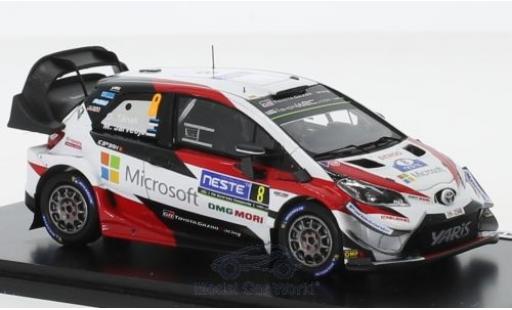 Modelauto Toyota Yaris WRC No.8 Gazoo Racing Rally WM Rally Finnland 2018 O.T&Atilde;&curren;nak/M.Jarveoja 1/43 Spark