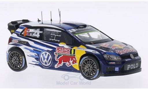 Modelauto Volkswagen Polo WRC R No.9 Motorsport Red Bull Rally WM Rally Monte-Carlo 2015 A.Mikkelsen/O.Floene 1/43 Spark