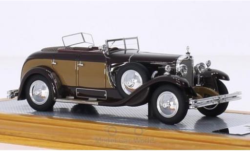 Modelauto Mercedes Classe S Base 630K Saoutchik Torpedo Transformable bruin/bruin RHD 1928 1/43 Ilario